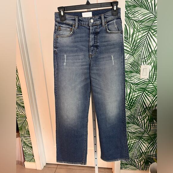 Boyish Mikey High Rise Straight Ankle Jeans in Mercy Island 25 NWT - Picture 3 of 11